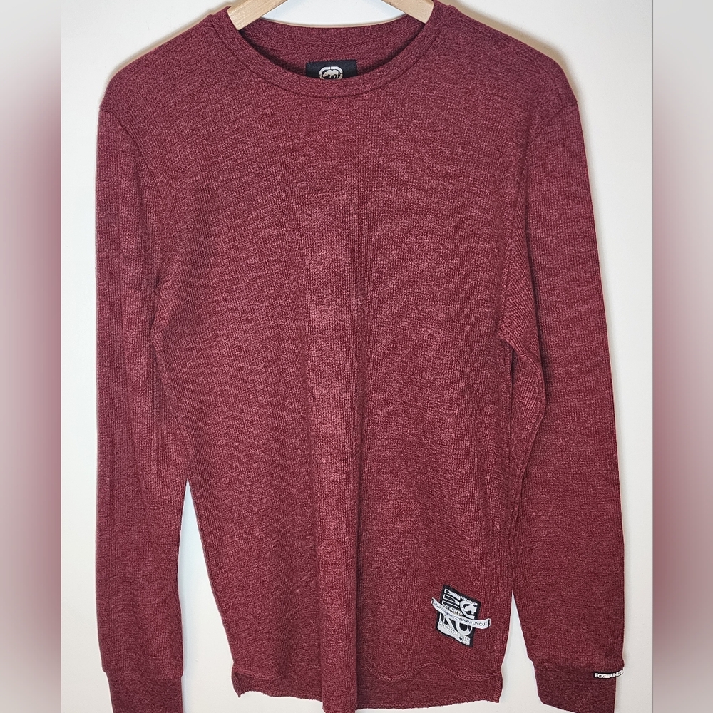 NWOT Ecko Unltd. Men's Thermal Long Sleeve In Heathered Red Medium
